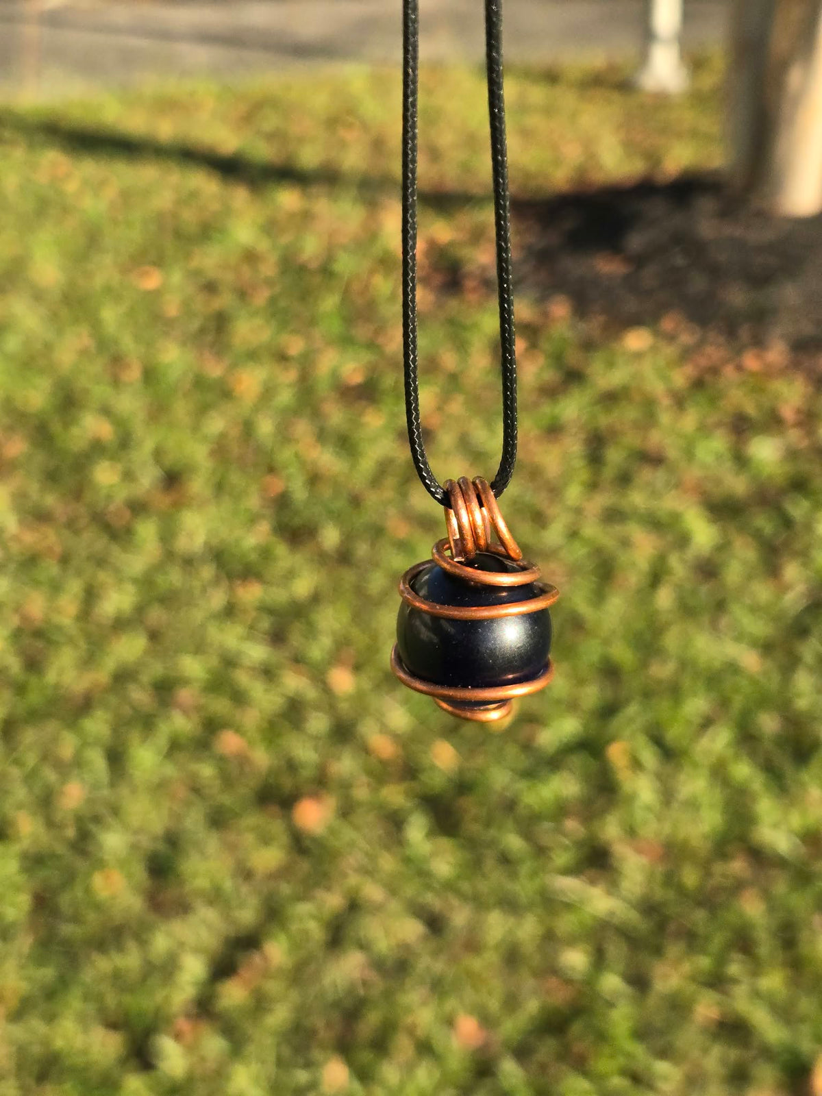 Blue Cats Eye in Copper