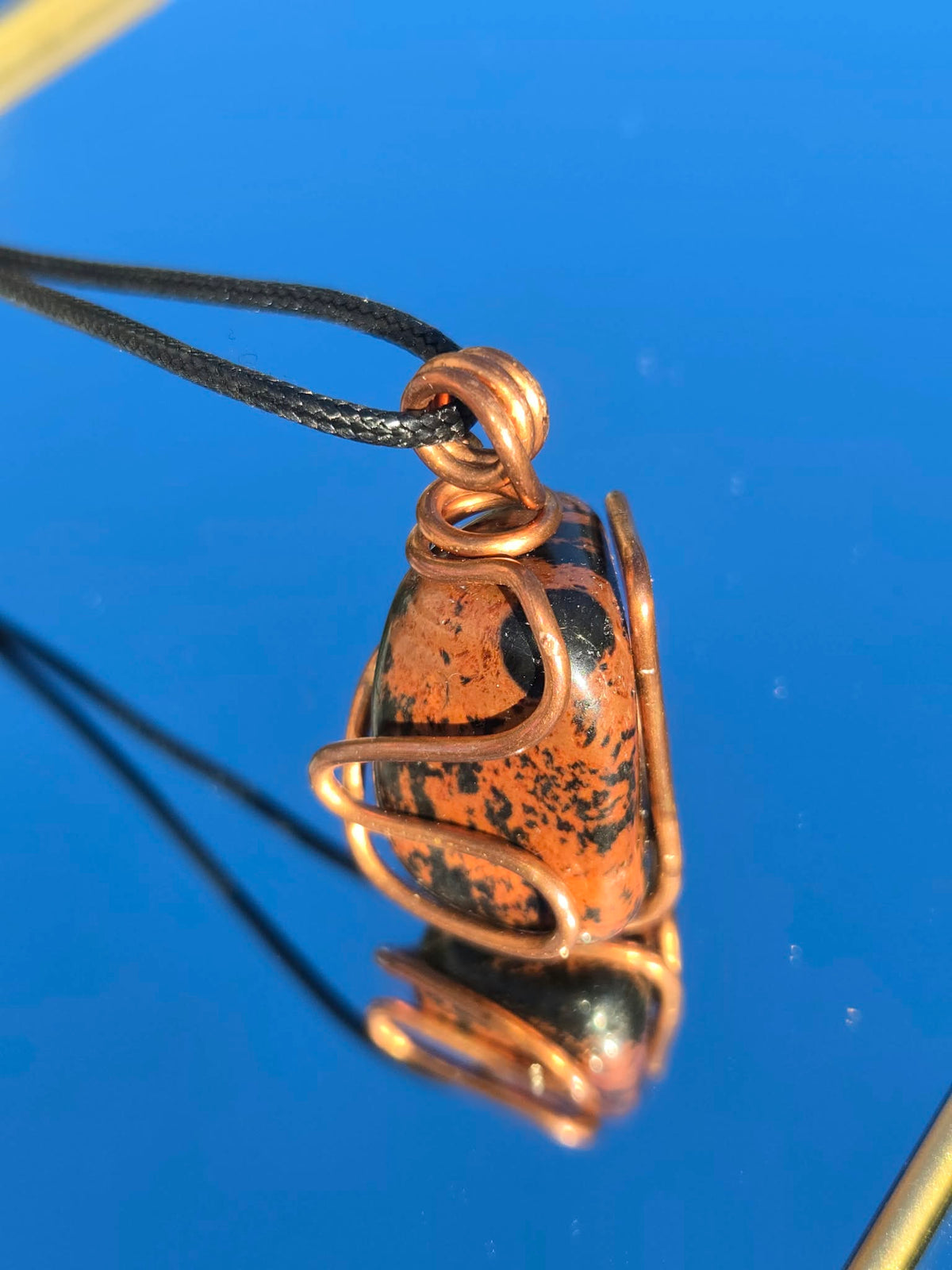 Mahogany Obsidian in Copper